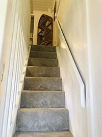 carpeted stairs